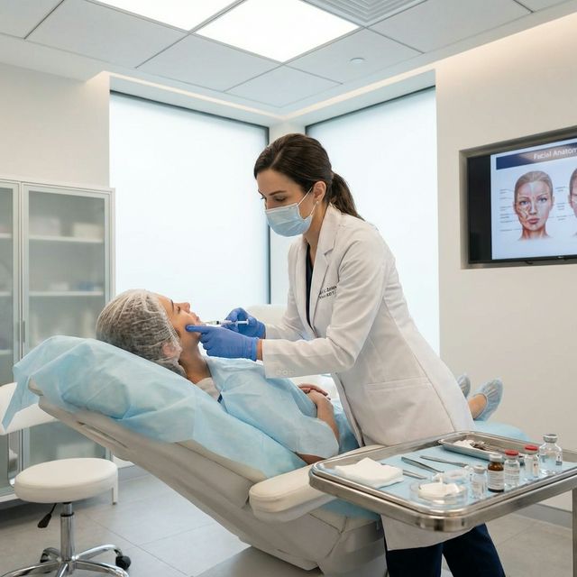 Tratamiento de medicina estética en práctica supervisada